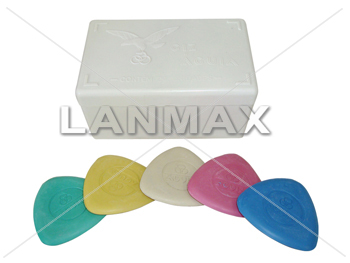 Caixa de Giz Triangular com 24 unidades Cores:Amarelo, Azul, Branco, Rosa, Verde e Sortido