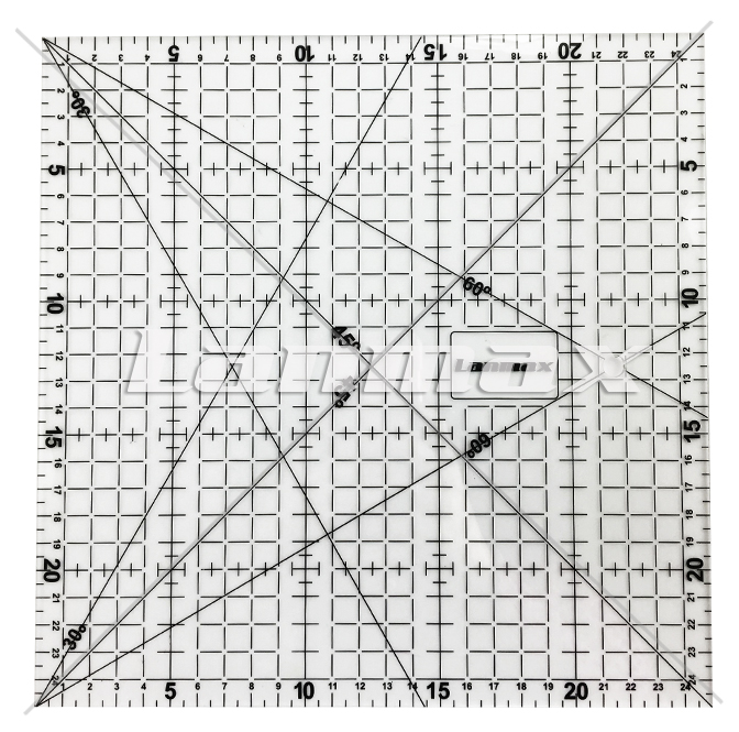 RE-2525-Régua para Patchwork 25x25cm