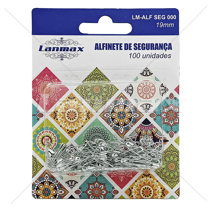 Alfinete de Segurança 100 unidades 19mm