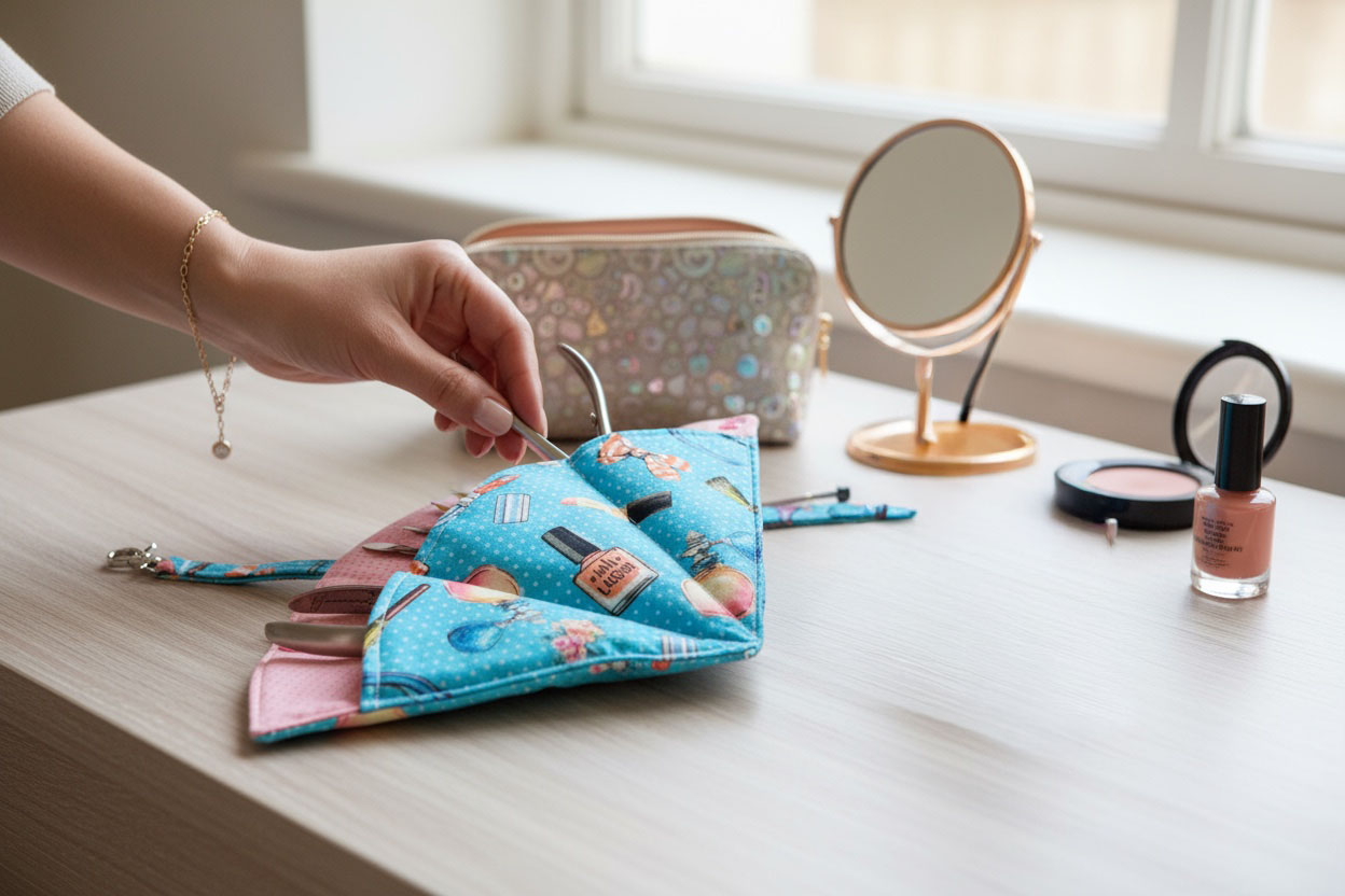 Kit Manicure em tecido