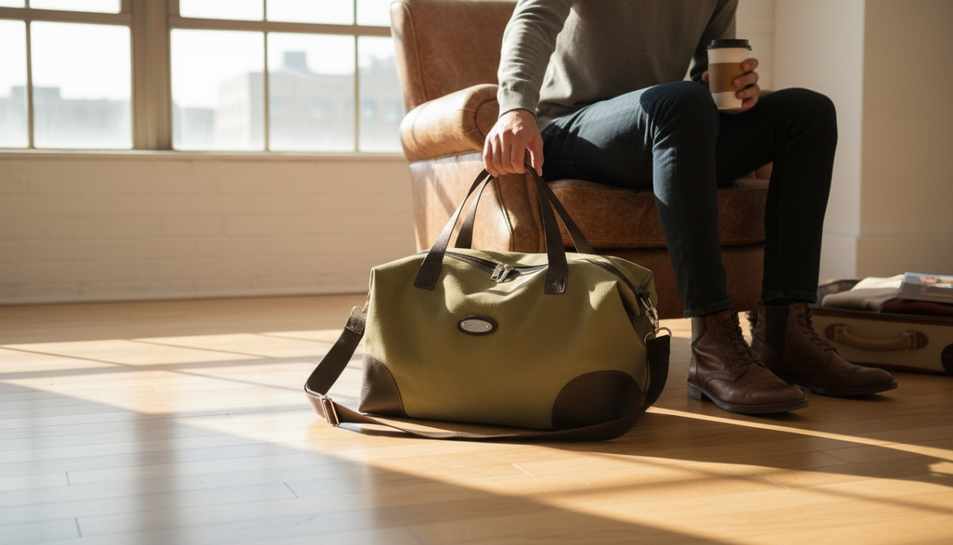 Bolsa rústica em lona