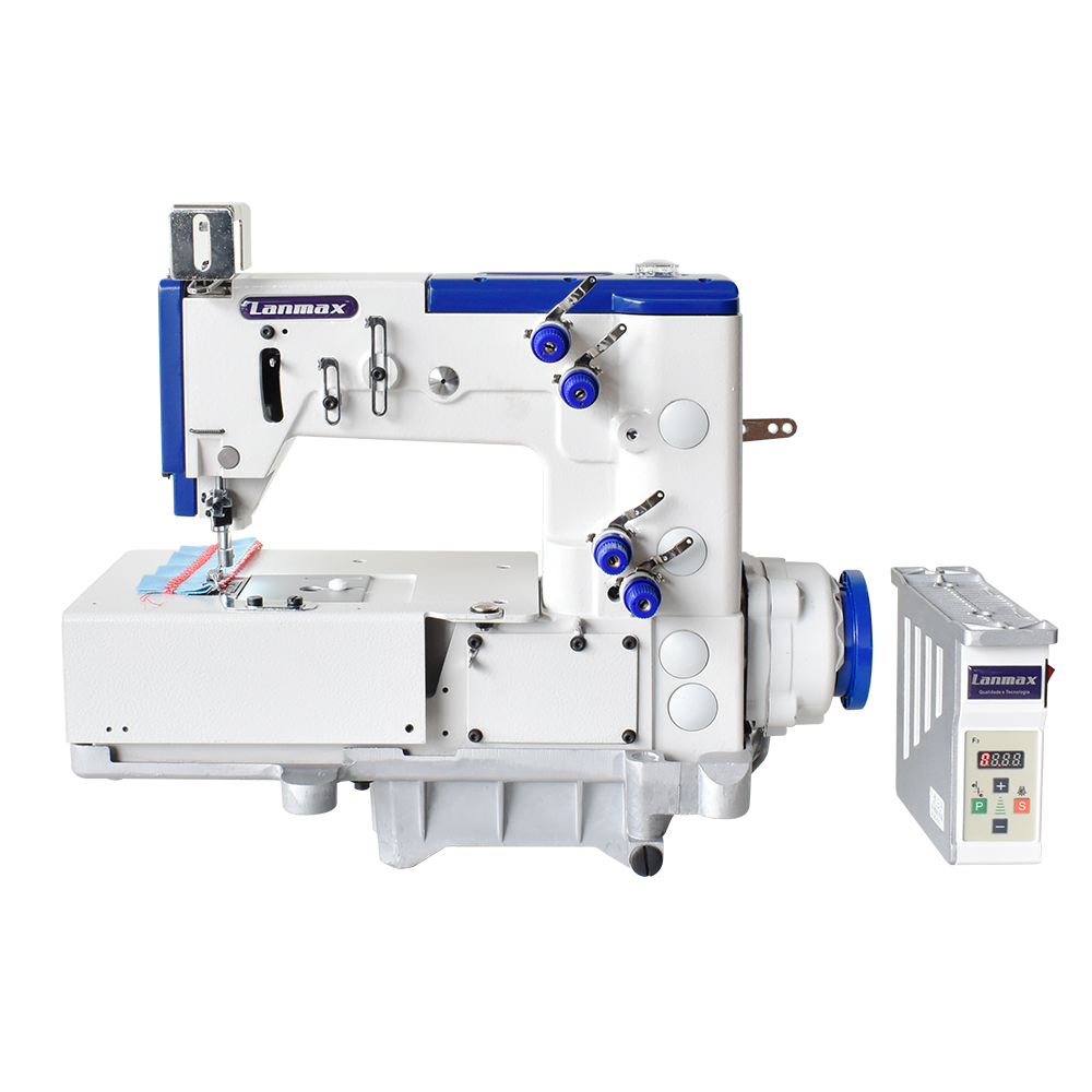 LM-1302-4W Picueta base plana 2 agulhas ¼ pol. malha acabamento decorativo