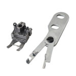 LM-1302-4W Picueta base plana 2 agulhas ¼ pol. malha acabamento decorativo